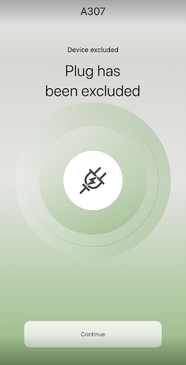 Device excluded confirmation