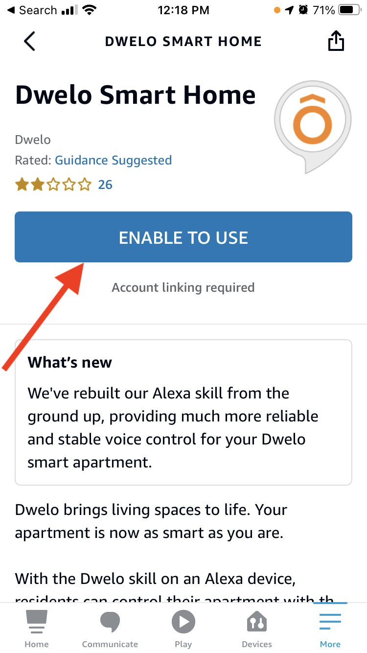 How do I set up Amazon Alexa to work with Dwelo?