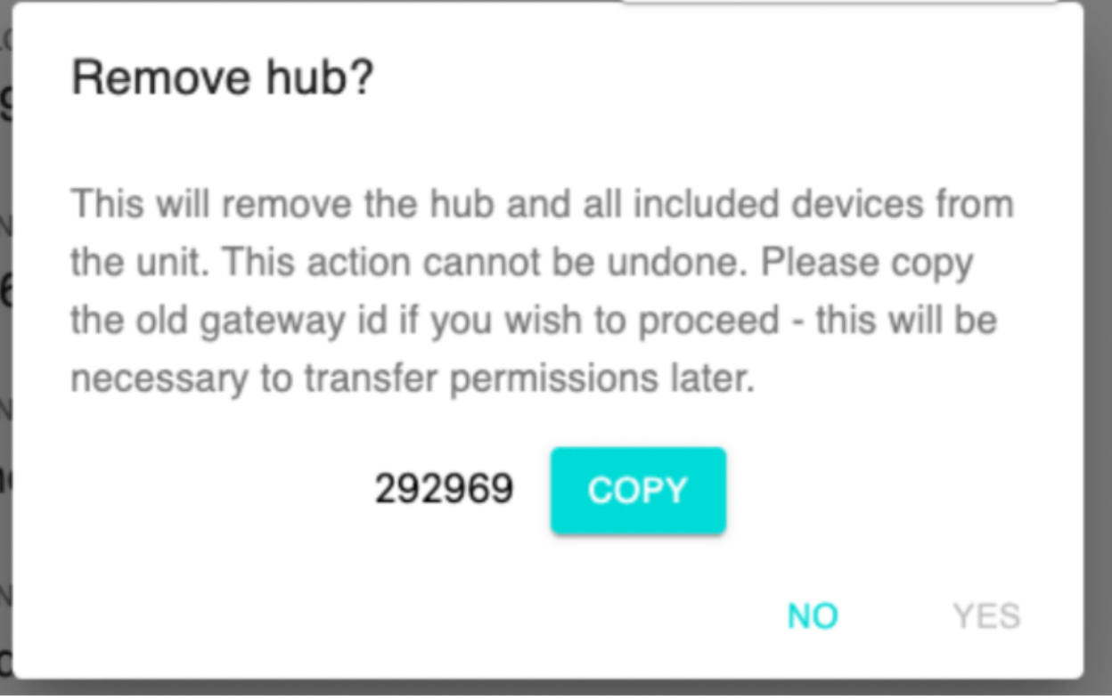 Replacing a Hub